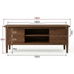 Norway Dark Walnut TV Stand & Media Unit - Zalynco