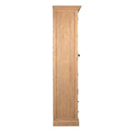 Sideview of a tall wooden cabinet