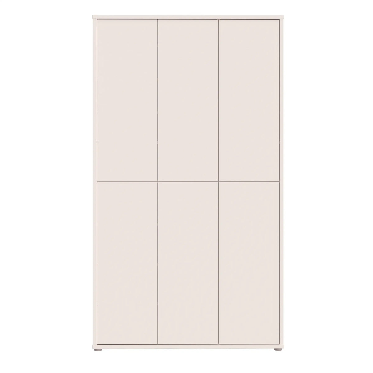 A tall, narrow wardrobe or closet door unit with six rectangular panels arranged in two columns of three, shown on a plain white background. Main image