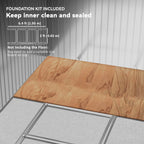 Wooden floor panel with measurements and text on a gray background