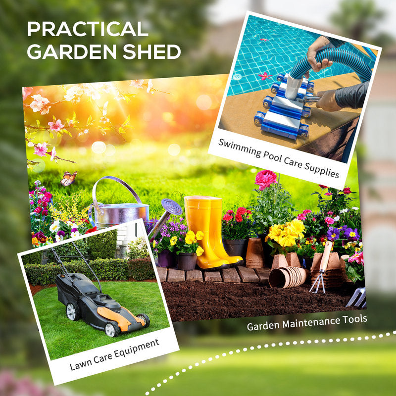 Practical garden shed sign