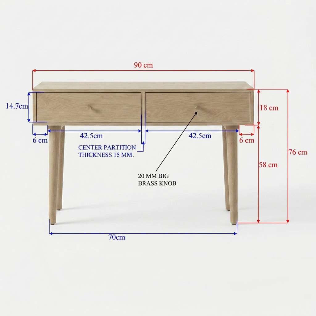Minimalist Mango Oslo Console, Dressing Table and Desk Secondary image