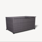 Royalcraft 645L charcoal rattan storage box on white background