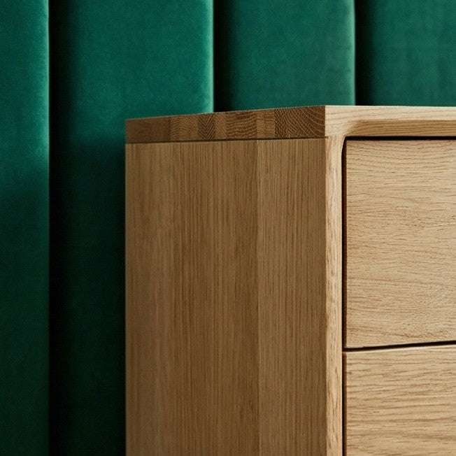 Wright Oak Bedside Table - Zalynco