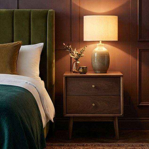 Wright Walnut Bedside Table