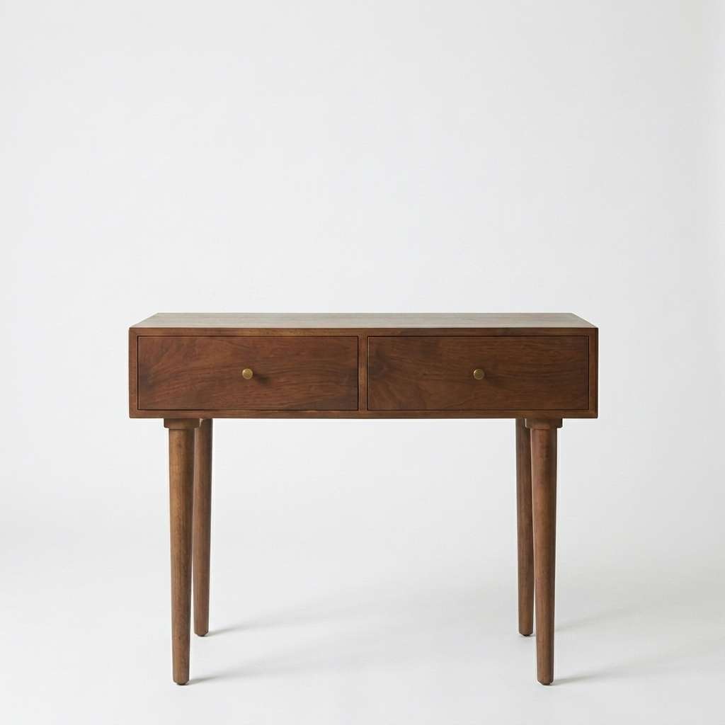 Scandinavian Walnut Oslo Console, Dressing Table, and Desk Main image