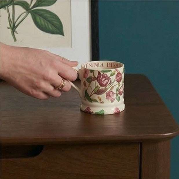 Norway Dark Walnut Wooden Bedside Table - Zalynco