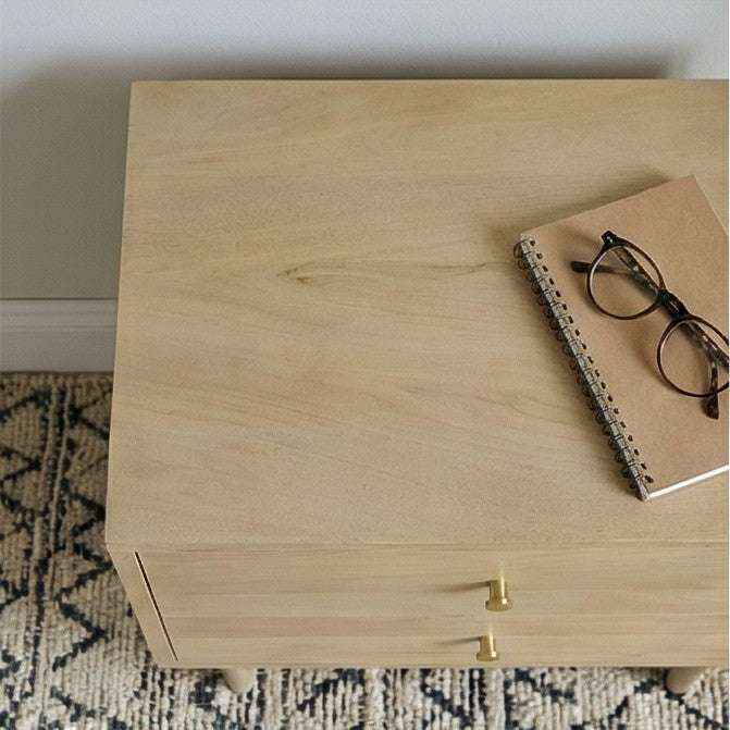Minimalist Mango Wood Oslo Bedside Table