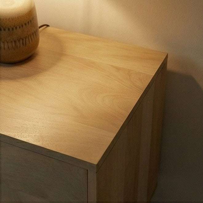 Minimalist Mango Wood Oslo Bedside Table - Zalynco