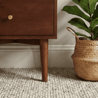 Scandinavian Walnut Oslo Bedside Table - Zalynco