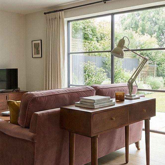 Scandinavian Walnut Oslo Console, Dressing Table, and Desk