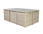 Royalcraft Wentworth cube dining table detail on white background