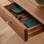 Wright Walnut Desk and Dressing Table - Zalynco