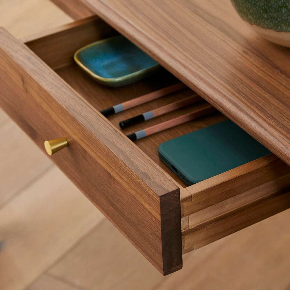 Wright Walnut Desk and Dressing Table - Zalynco