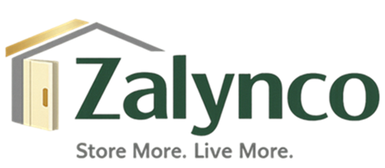 Zalynco logo with a house and door icon on a white background